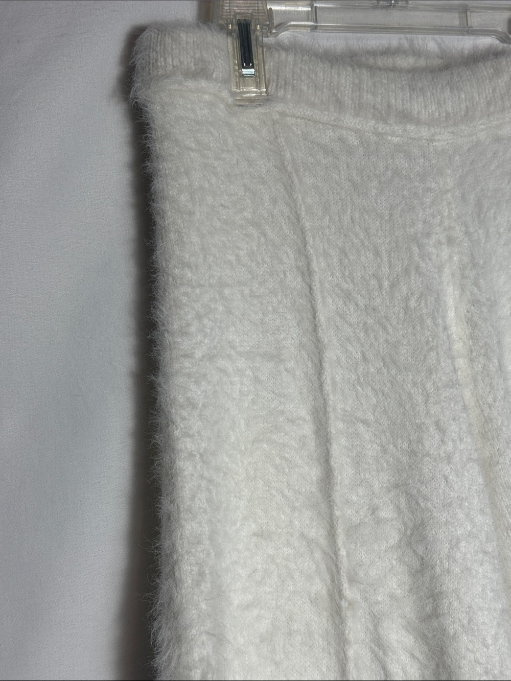 Free People Fuzzy Cozy Cream Wide-Leg Lounge Pants Women’s Size Small - Picture 5 of 8